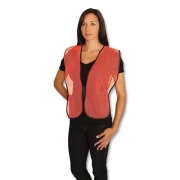 PIP Hook and Loop Safety Vest, One Size Fits Most, Hi-Viz Orange (3000800OR)