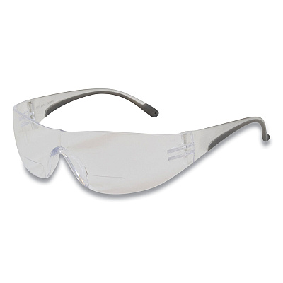 Bouton Zenon Z12R Rimless Optical Eyewear with 2-Diopter Bifocal Reading-Glass Design, Scratch-Resistant, Clear Lens, Gray Frame (PID250270020)
