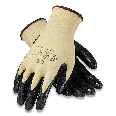 G-Tek KEV Seamless Knit Kevlar Gloves, Medium, Yellow/Black, 12 Pairs (PID09K1450M)