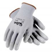 G-Tek GP Polyurethane-Coated Nylon Gloves, Large, Gray, 12 Pairs (33G125L)