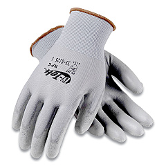 G-Tek GP Polyurethane-Coated Nylon Gloves, Large, Gray, 12 Pairs (PID33G125L)
