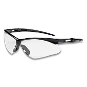 Bouton Anser Optical Safety Glasses, Anti-Fog, Scratch-Resistant, Clear Lens, Black Frame (PID250AN10111)