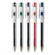 Pilot G-TEC-C Ultra Gel Pen, Stick, Extra-Fine 0.4 mm, Assorted Ink Colors, Clear Barrel, 5/Pack (35480)