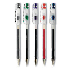 Pilot G-TEC-C Ultra Gel Pen, Stick, Extra-Fine 0.4 mm, Assorted Ink and Barrel Colors, 5/Pack (PIL35480)