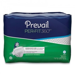 Prevail Per-Fit360 Degree Briefs, Maximum Plus Absorbency, Size 2, 45" to 62" Waist, 72/Carton (PFNG013)