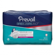 Prevail Breezers360 Degree Briefs, Ultimate Absorbency, Size 1, 26" to 48" Waist, 96/Carton (PVBNG012)