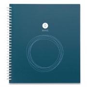 Rocketbook Wave Smart Reusable Notebook, Dotted Rule, Blue Cover, 9.5 x 8.5, 40 Sheets (WAVSKA)