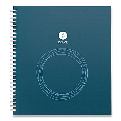 Rocketbook Wave Smart Reusable Notebook, Dotted Rule, Blue Cover, (40) 9.5 x 8.5 Sheets (RKBWAVSKA)