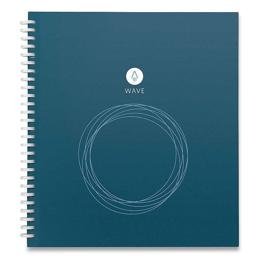 Rocketbook Wave Smart Reusable Notebook, Dotted Rule, Blue Cover, (40) 9.5 x 8.5 Sheets (RKBWAVSKA)