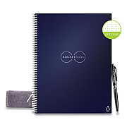 Rocketbook Core Smart Notebook, Dotted Rule, Midnight Blue Cover, (16) 11 x 8.5 Sheets (RKBEVRLRCDF)