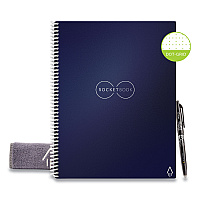 Rocketbook Core Smart Notebook, Dotted Rule, Midnight Blue Cover, (16) 11 x 8.5 Sheets (RKBEVRLRCDF)