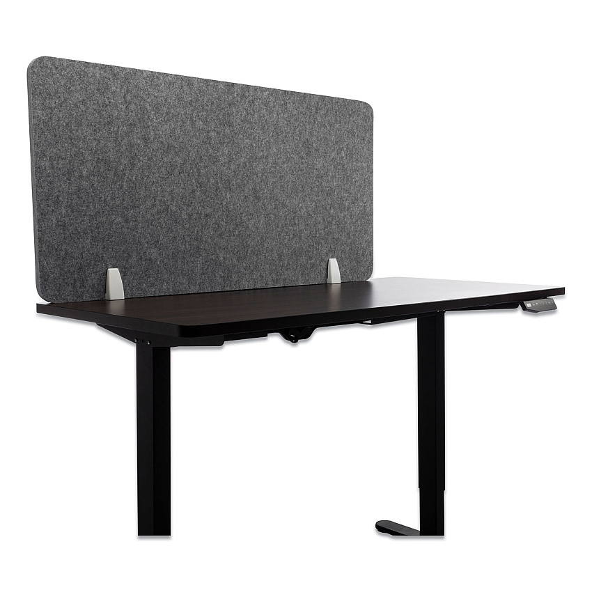 Lumeah Desk Screen Cubicle Panel and Office Partition Privacy Screen, 47 x 1 x 23.5, Polyester, Gray (GN1LUDS48241G)