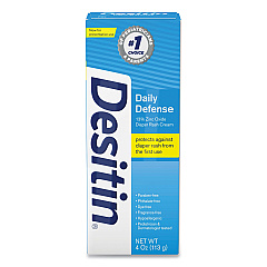 Desitin Daily Defense Baby Diaper Rash Cream with Zinc Oxide, 4 oz Tube (SCJ00301)