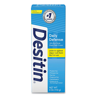 Desitin Daily Defense Baby Diaper Rash Cream with Zinc Oxide, 4 oz Tube (SCJ00301)