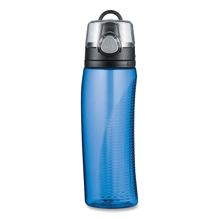 Intak by Thermos Hydration Bottle with Meter, 24 oz, Blue, Polyester (THZHP4100TLTRI6)