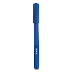 TRU RED Quick Dry Gel Pen, Stick, Fine 0.5 mm, Blue Ink, Blue Barrel, 5/Pack (TUD24377034)
