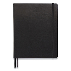 TRU RED Flexible-Cover Business Journal, 1-Subject, Narrow Rule, Black Cover, (128) 10 x 8 Sheets (TUD24377303)