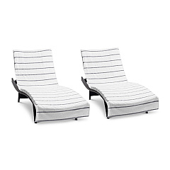 Las Rayas Chaise Cover 30x85 Light Grey, Case Of 12 (CC-HS3085LG-2PK-CS)