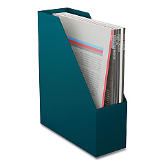 TRU RED Plastic Magazine File, 3.66 x 10.3 x 12.51, Teal (TUD24380398)