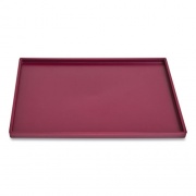 TRU RED Slim Stackable Plastic Tray, 6.85 x 9.88 x 0.47, Purple (24380415)
