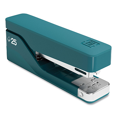 TRU RED Desktop Aluminum Stapler, 25-Sheet Capacity, Teal (TUD24418165)