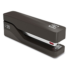 TRU RED Desktop Plastic Half Strip Stapler, 20-Sheet Capacity, Black (TUD24418182)
