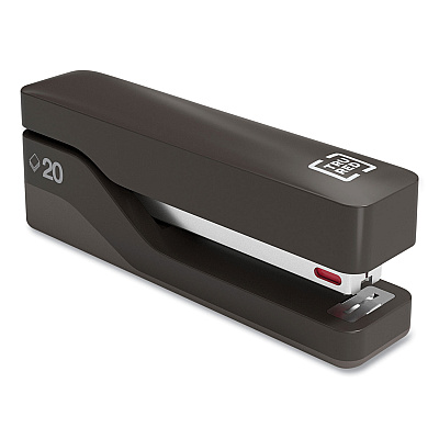 TRU RED Desktop Plastic Half Strip Stapler, 20-Sheet Capacity, Black (TUD24418182)
