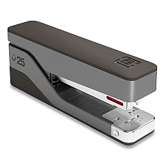 TRU RED Desktop Aluminum  Half Strip Stapler, 25-Sheet Capacity, Gray/Black (TUD24418184)