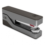 TRU RED Premium Desktop Half Strip Stapler, 30-Sheet Capacity, Gray/Black (24418186)