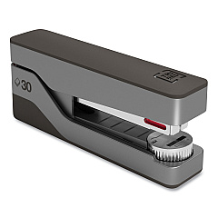 TRU RED Premium Desktop Half Strip Stapler, 30-Sheet Capacity, Gray/Black (TUD24418186)