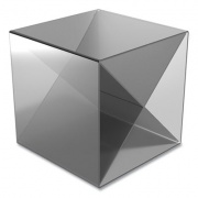 TRU RED 24418571 Plastic Cube-Shaped Desk Shelf