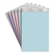 TRU RED Notepads, Narrow Rule, 50 Assorted Pastel-Color 5 x 8 Sheets, 6/Pack (24419914)