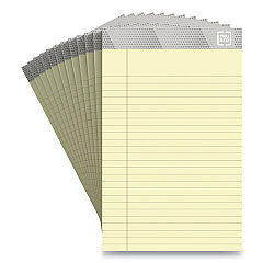 TRU RED Notepads, Narrow Rule, 50 Canary-Yellow 5 x 8 Sheets, 12/Pack (TUD24419916)