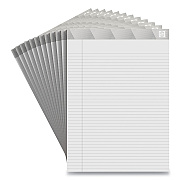 TRU RED Notepads, Narrow Rule, 50 White 8.5 x 11.75 Sheets, 12/Pack (TUD24419934)