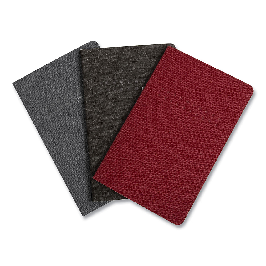 TRU RED Pocket Journal, 1-Subject, Dotted Rule, Assorted Cover Colors, (48) 3.5 x 5.5 Sheets, 3/Pack (TUD24421825)