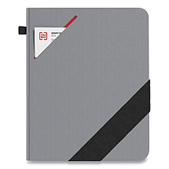 TRU RED Large Starter Journal, 1-Subject, Narrow Rule, Gray Cover, (192) 10 x 8 Sheets (TUD24421833)