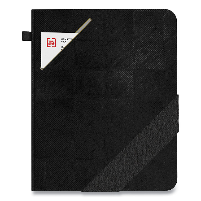 TRU RED Large Starter Journal, 1-Subject, Narrow Rule, Black Cover, (192) 10 x 8 Sheets (TUD24421837)