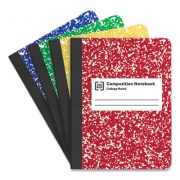 TRU RED Composition Notebook, Medium/College Rule, Assorted Marble Covers, 9.75 x 7.5, 100 Sheets, 4/Pack (24422966)
