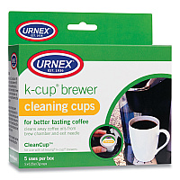 Urnex CleanCup Coffee Pod Brewer Cleaning Cups, 0.25 oz Cup, 5/Pack (URN70135)