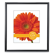 Victory Light Plastic Poster Frame with Mat, 8 x 10 Insert, Black (VLUVF0023B1114)