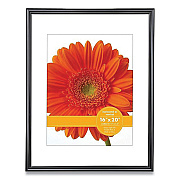 Victory Light Plastic Poster Frame with Mat, 11 x 14 Insert, Black (VLUVF0023B1620)