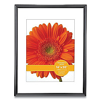 Victory Light Plastic Poster Frame with Mat, 11 x 14 Insert, Black (VLUVF0023B1620)