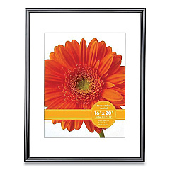 Victory Light Plastic Poster Frame with Mat, 11 x 14 Insert, Black (VLUVF0023B1620)