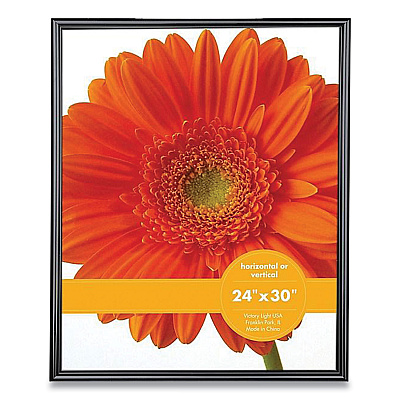 Victory Light Plastic Poster Frame, 24 x 30 Insert, Black (VLUVF0023B2430)