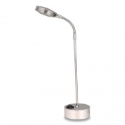 V-Light LED Task Lamp with Gooseneck Arm, 11.4" to 16" High, Silver (VS01126BN)