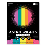 Astrobrights Color Paper - "Tropical" Assortment, 24 lb Bond Weight, 8.5 x 11, Assorted Tropical Colors, 500/Ream (WAU91665)