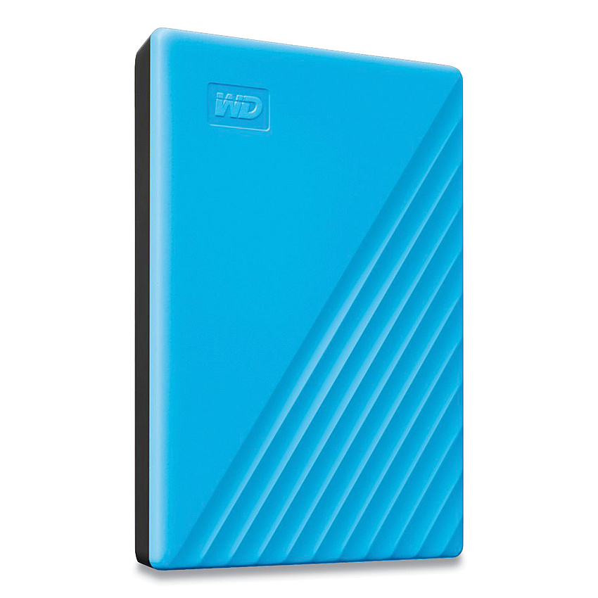 WD MY PASSPORT External Hard Drive, 2 TB, USB 3.2, Sky Blue (WDCBYVG0020BBL)