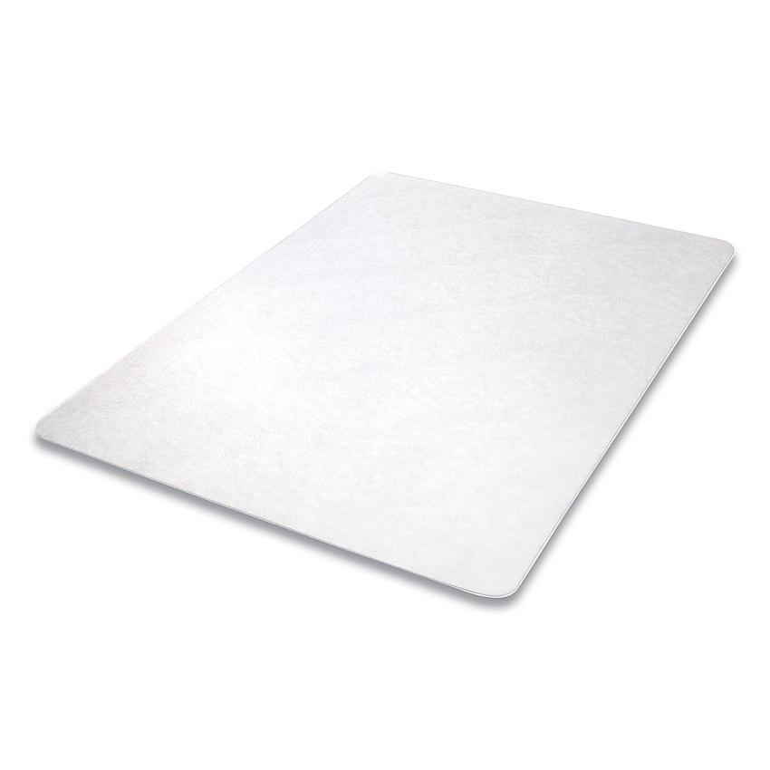 deflecto Antimicrobial Chair Mat, Medium Pile Carpet, 60 x 46, Rectangular, Clear (DEFCM14442FAM)