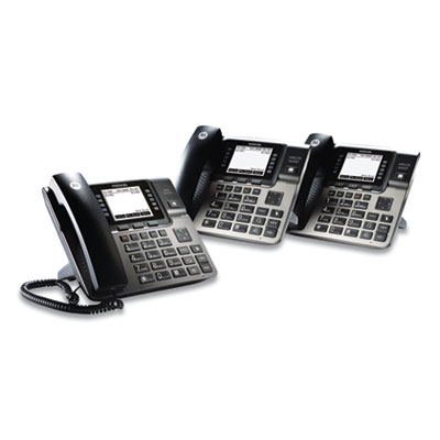 Motorola 4 Line Phone System Bundle, 2 Additional Deskphones (MTRML1002D)