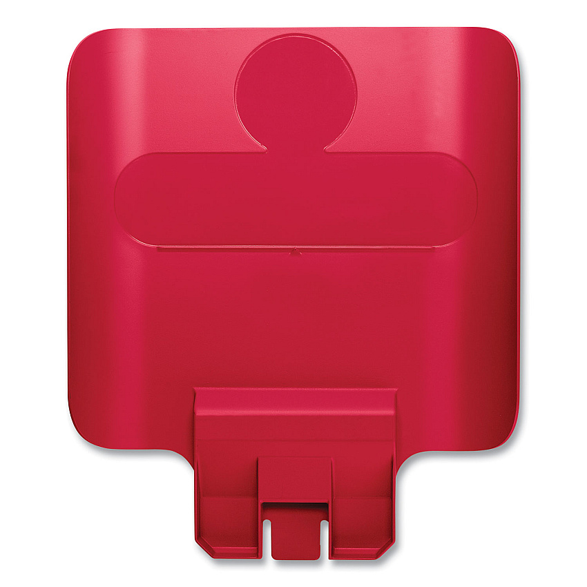 Rubbermaid Commercial Slim Jim Recycling Station Billboard, , Plastic, Red (RCP2007905)